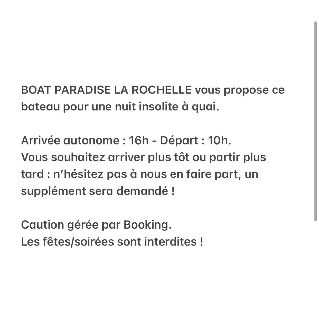 Une Nuit Sur Un Magnifique Bateau Linge Et Menage Inclus - Boat Paradise La Rochelle La Rochelle  Exterior foto